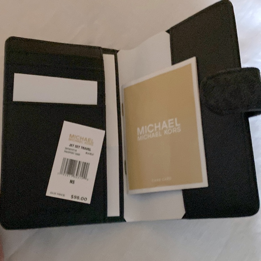 Michael Kors Black Passport Holder